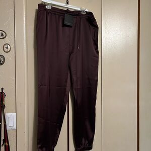 Mark New York  burgundy joggers XL